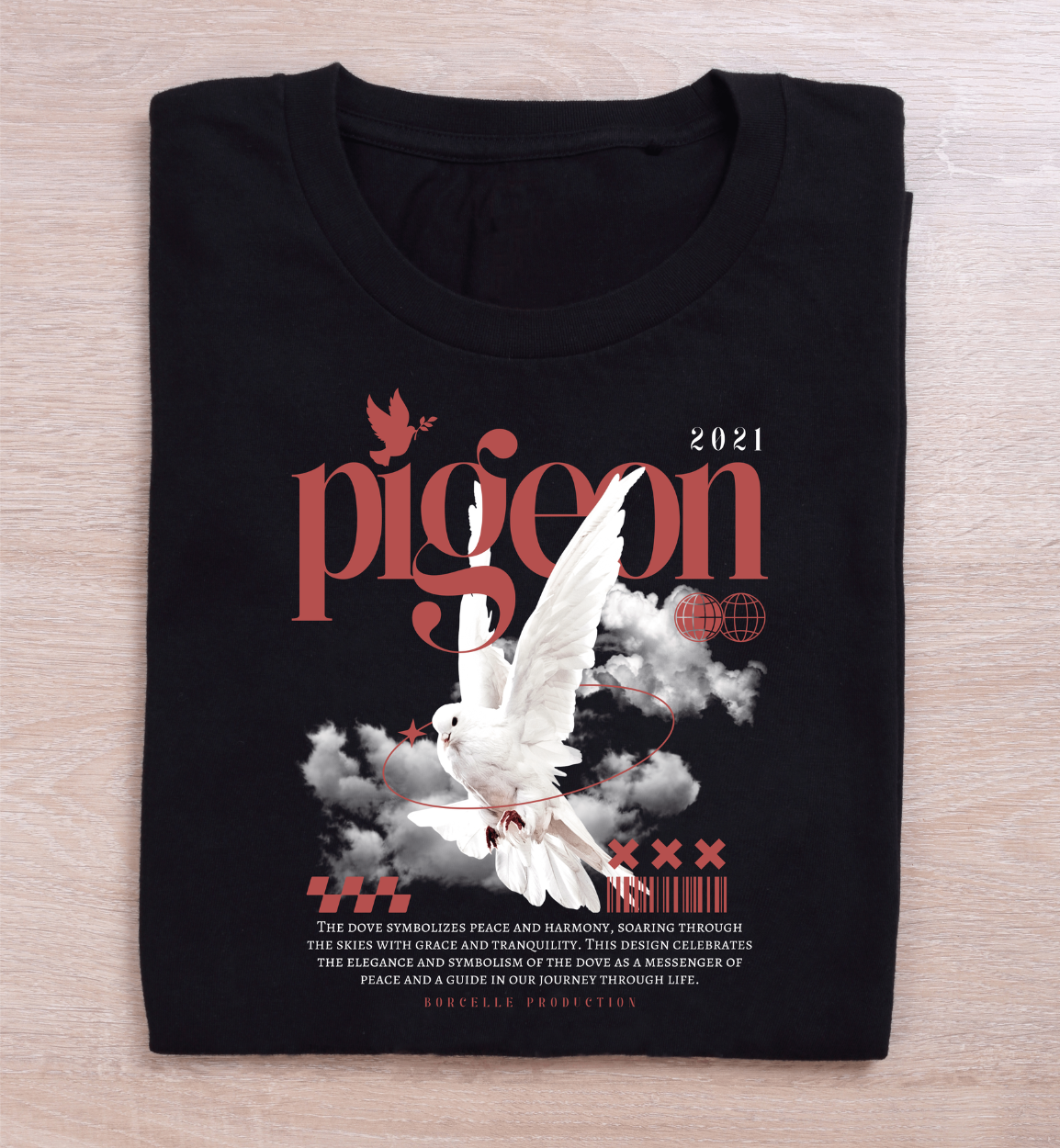 "PIGEON" Premium Graphic Tee