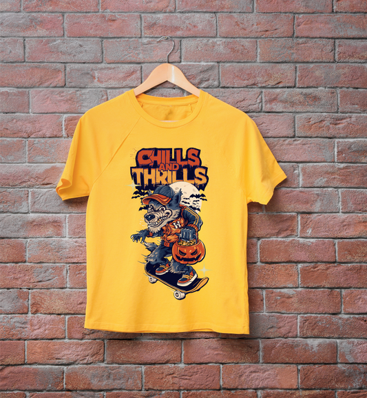 "Chill and Thrill" Premium Graphic Tee