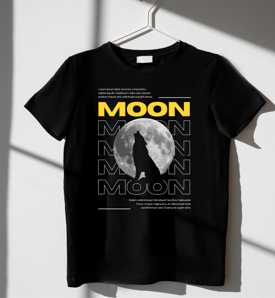 "Moon Wolf" Premium Graphic Tee