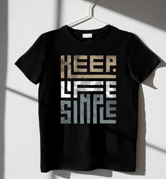"KEEP LIFE SIMPLE" Premium Graphic Tee