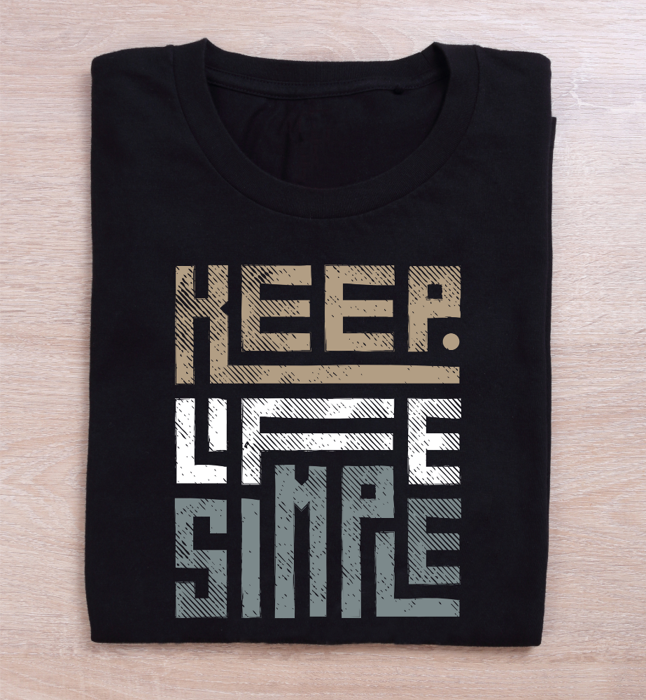 "KEEP LIFE SIMPLE" Premium Graphic Tee